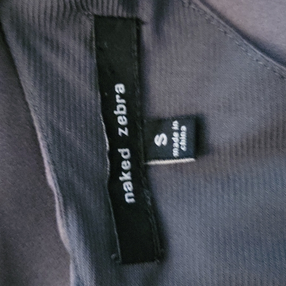 Grey Naked Zebra Tank - Picture 3 of 3